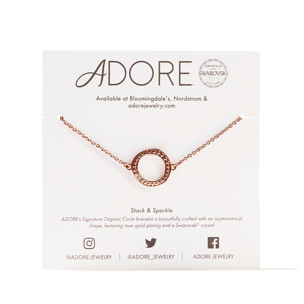 Adore by Swarovski® Circle Bracelet in Rose Gold